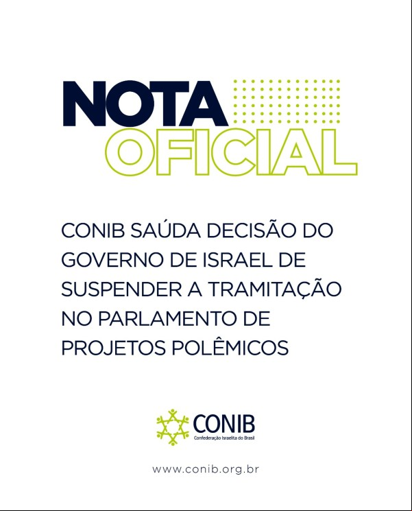 News-Em Pauta - Fundada em 1948, a CONIB – Confederação Israelita do Brasil é o órgão de representação e coordenação política da comunidade judaica brasileira. 