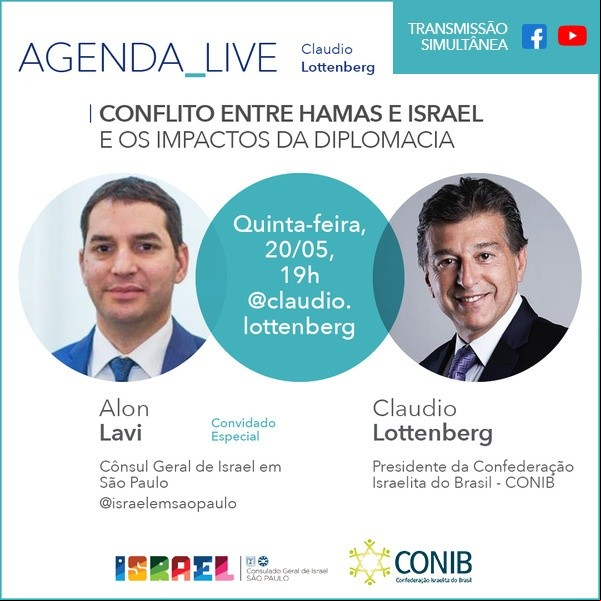 Agenda - Fundada em 1948, a CONIB – Confederação Israelita do Brasil é o órgão de representação e coordenação política da comunidade judaica brasileira. 